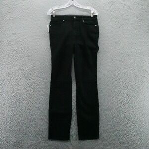 Members Mark Womens Black High Rise Straight Leg Jeans Size 4 NEW